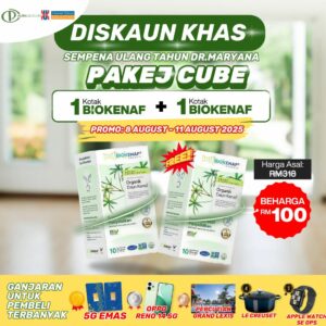 PAKEJ CUBE (2 KOTAK BIOKENAF)